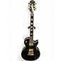 Used Epiphone Les Paul Custom Black and Gold Solid Body Electric Guitar thumbnail