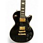 Used Epiphone Les Paul Custom Black and Gold Solid Body Electric Guitar