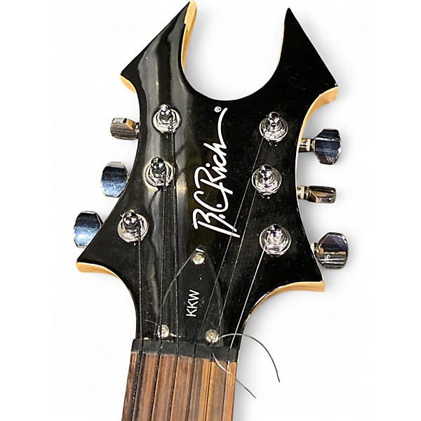 Used B.C. Rich KKW WARLOCK RED TRIBAL Solid Body Electric Guitar