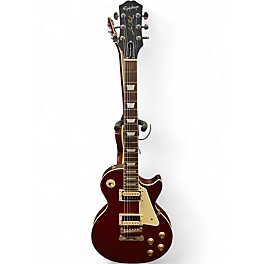 Used Epiphone Les Paul Traditional Pro IV Satin Red Solid Body Electric Guitar