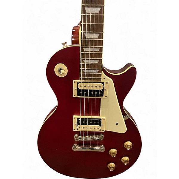 Used Epiphone Les Paul Traditional Pro IV Satin Red Solid Body Electric Guitar