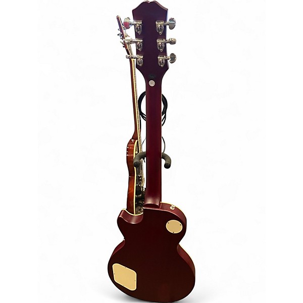 Used Epiphone Les Paul Traditional Pro IV Satin Red Solid Body Electric Guitar