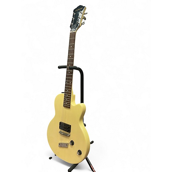 Used DeArmond M55 Antique White Solid Body Electric Guitar
