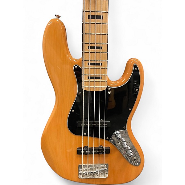 Used Squier JAZZ BASS WITH ACTIVE ELECTRONICS Natural Electric Bass Guitar