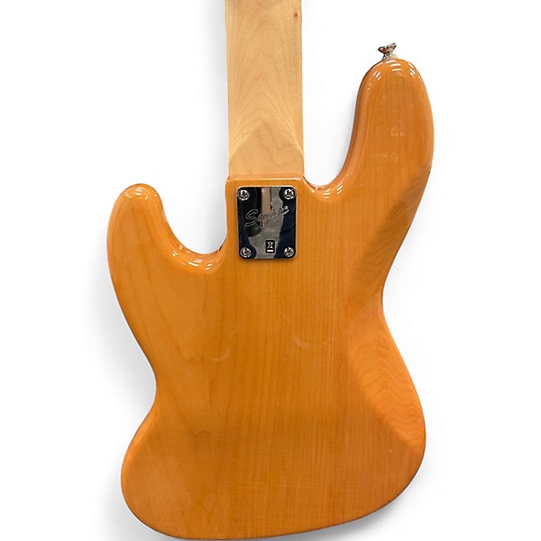 Used Squier JAZZ BASS WITH ACTIVE ELECTRONICS Natural Electric Bass Guitar