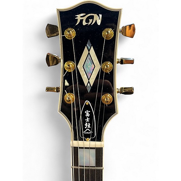 Used Fgn Fujigen Les Paul Style Black Solid Body Electric Guitar