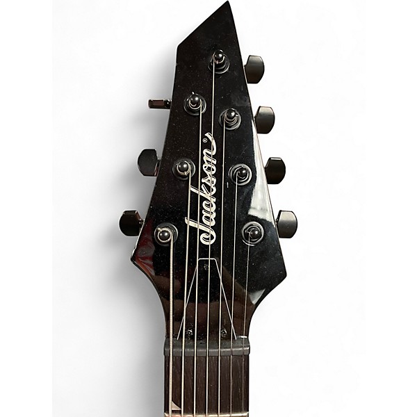 Used Jackson JS22-7 Dinky 7 String Black Solid Body Electric Guitar