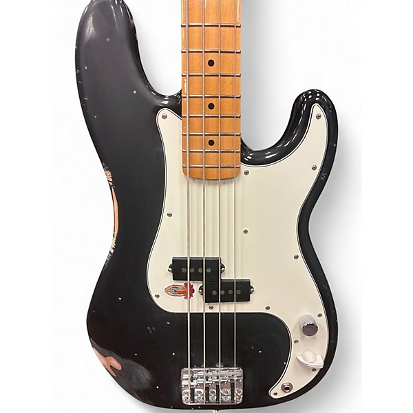 Used Fender Player Precision Bass Black Electric Bass Guitar