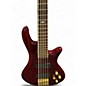 Used Schecter Guitar Research elite-5 Black Cherry Electric Bass Guitar