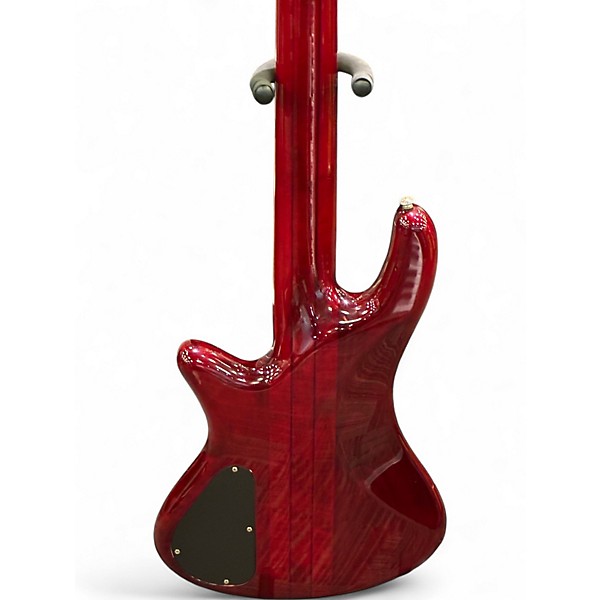 Used Schecter Guitar Research elite-5 Black Cherry Electric Bass Guitar