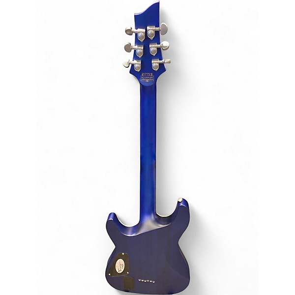 Used Schecter Guitar Research C1 Platinum Satin Transparent Midnight Solid Body Electric Guitar