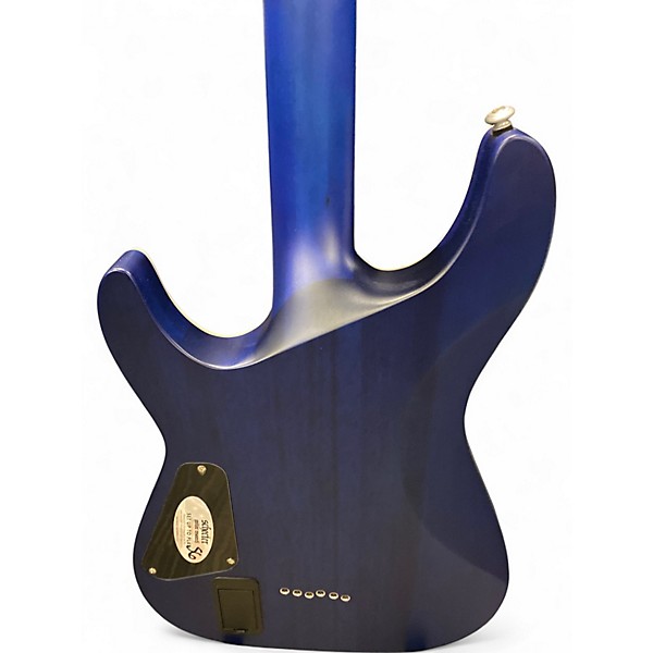 Used Schecter Guitar Research C1 Platinum Satin Transparent Midnight Solid Body Electric Guitar