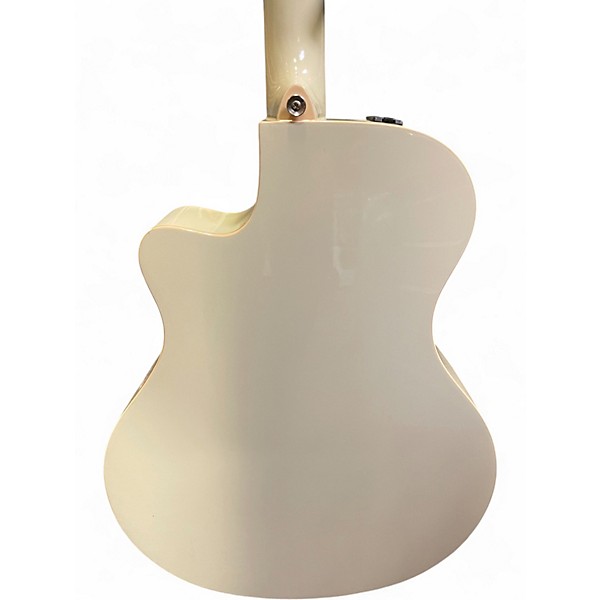 Used Yamaha APX600 White Acoustic Electric Guitar