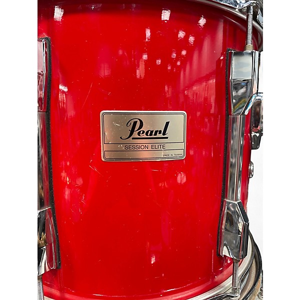 Vintage 1980s Pearl 5 Piece SESSION ELITE Candy Apple Red Drum Kit
