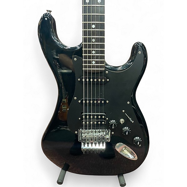 Used Kramer Focus 3000 MIJ Black Solid Body Electric Guitar