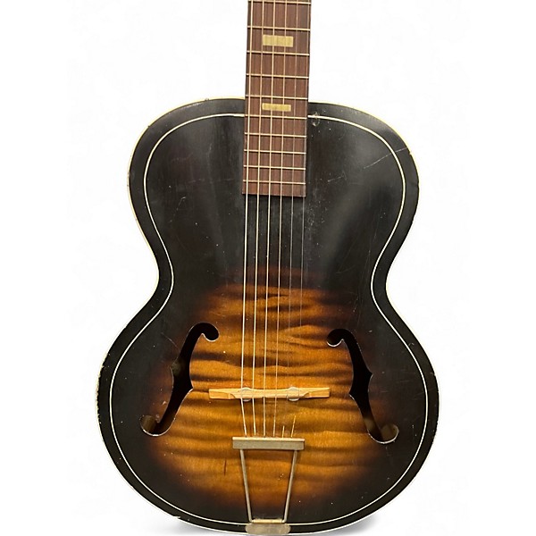 Used 1940s Kay Arch Kraft K1215 2 Color Sunburst Acoustic Guitar