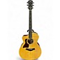 Used Taylor 214CE Deluxe LEFT HANDED Natural Acoustic Electric Guitar thumbnail