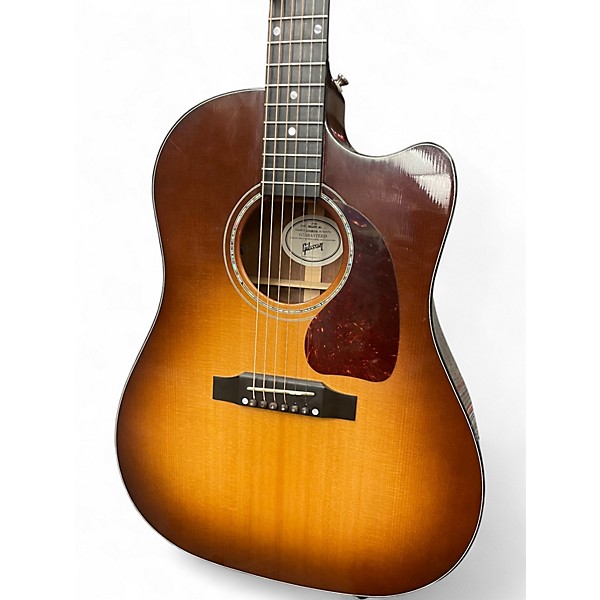 Used 2019 Gibson J45 WALNUT AG SUNBURST Acoustic Electric Guitar