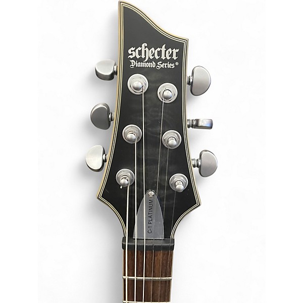 Used Schecter Guitar Research C1 PLATINUM DIAMOND TRANS BLACK Solid Body Electric Guitar