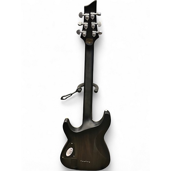 Used Schecter Guitar Research C1 PLATINUM DIAMOND TRANS BLACK Solid Body Electric Guitar