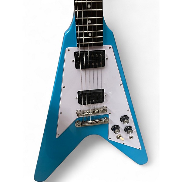 Used Epiphone FLY V 70'S BLUE Solid Body Electric Guitar