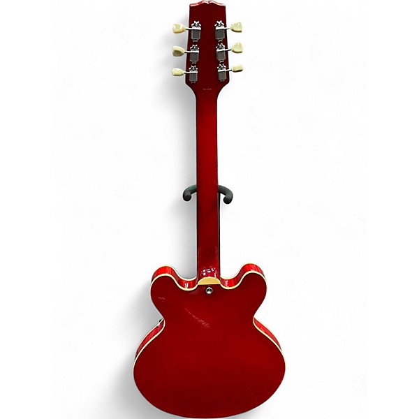 Used Hamer Echotone 335 Style Cherry Red Hollow Body Electric Guitar