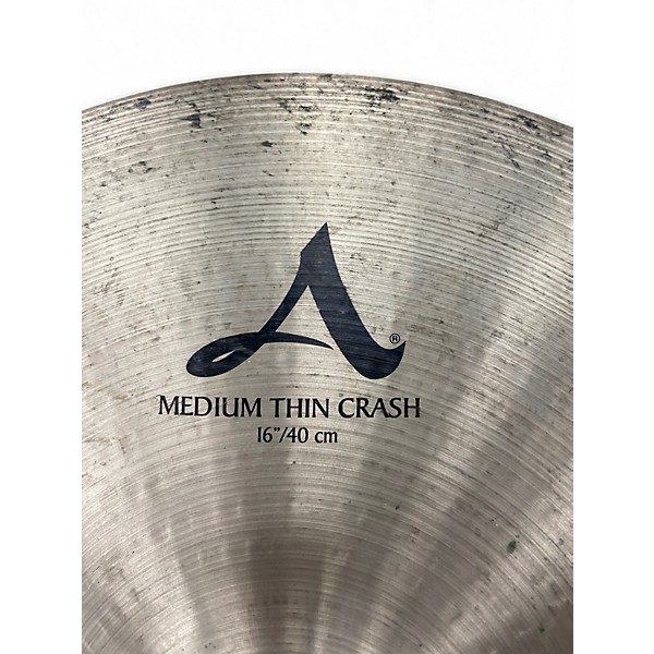 Used Zildjian 16in A Series Medium Thin Crash Cymbal