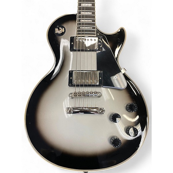 Used Epiphone Les Paul Custom Silver Burst Solid Body Electric Guitar