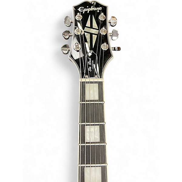 Used Epiphone Les Paul Custom Silver Burst Solid Body Electric Guitar
