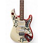 Used 2017 Fender Jimi Hendrix Monterey Stratocaster WHITE Solid Body Electric Guitar