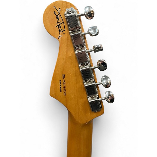 Used 2017 Fender Jimi Hendrix Monterey Stratocaster WHITE Solid Body Electric Guitar