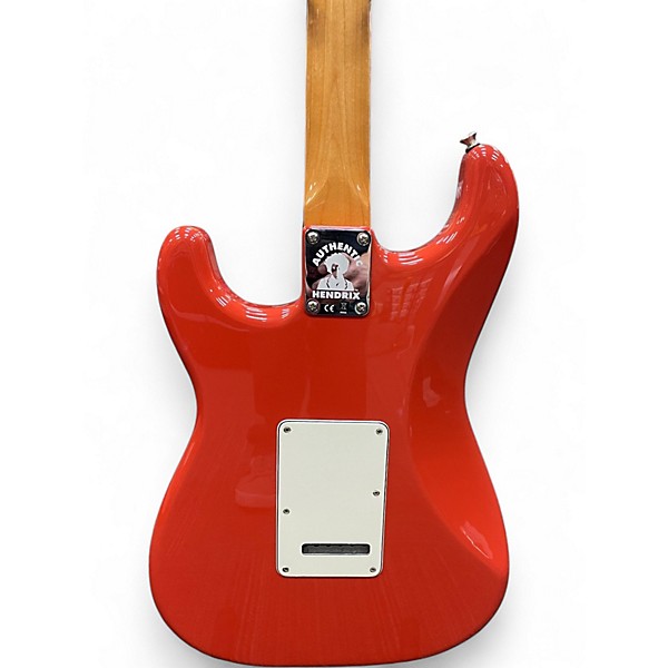 Used 2017 Fender Jimi Hendrix Monterey Stratocaster WHITE Solid Body Electric Guitar