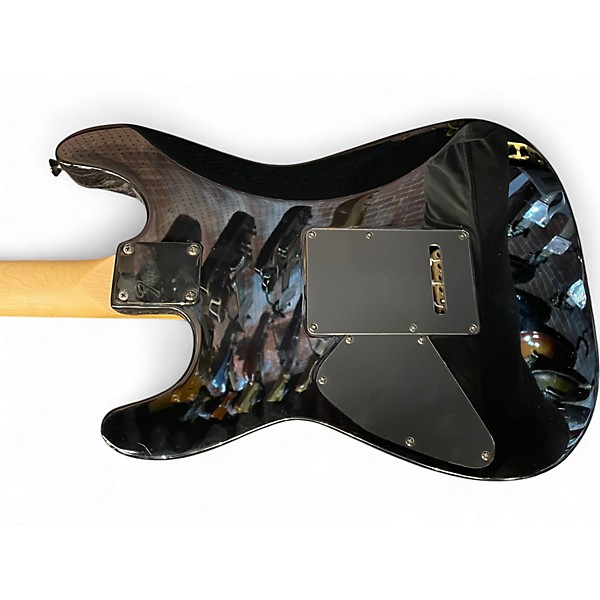 Used 2003 Fender Special Edition Tie Dye Showmaster Stratocaster Tie Dye Solid Body Electric Guitar
