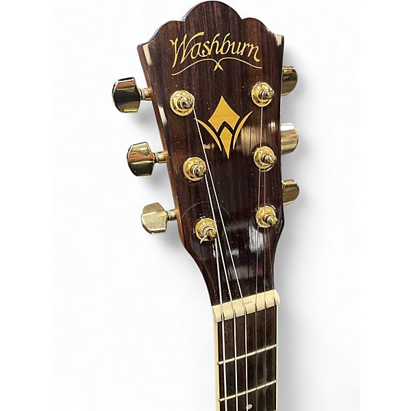 Used Washburn HJ40sce-0 Natural Acoustic Electric Guitar