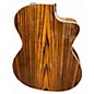 Used Taylor 214CE Deluxe Left Handed Natural Acoustic Electric Guitar