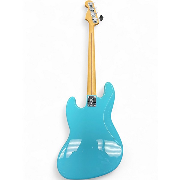 Used Fender PLAYER 2 JAZZ BASS Daphne Blue Electric Bass Guitar