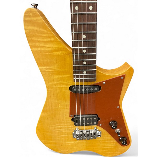 Used Pawar Astrogator Amber Satin Solid Body Electric Guitar