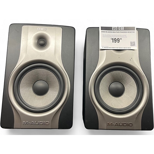 Used M-Audio BX8 PAIR Powered Monitor