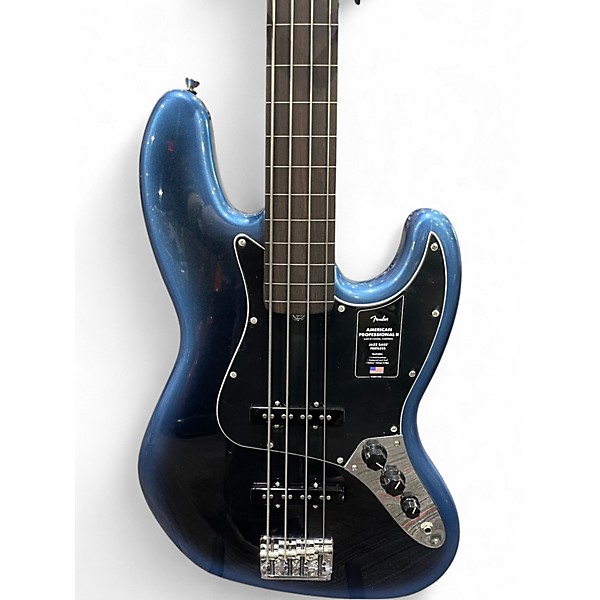 Used Fender American Professional Jazz Bass DARK NIGHT Electric Bass Guitar
