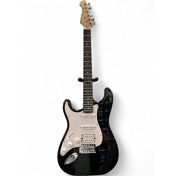 Used Donner DST100B Standard Series Black Electric Guitar