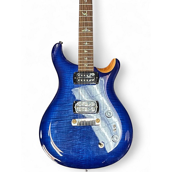Used PRS SE Custom 24 Blue Solid Body Electric Guitar