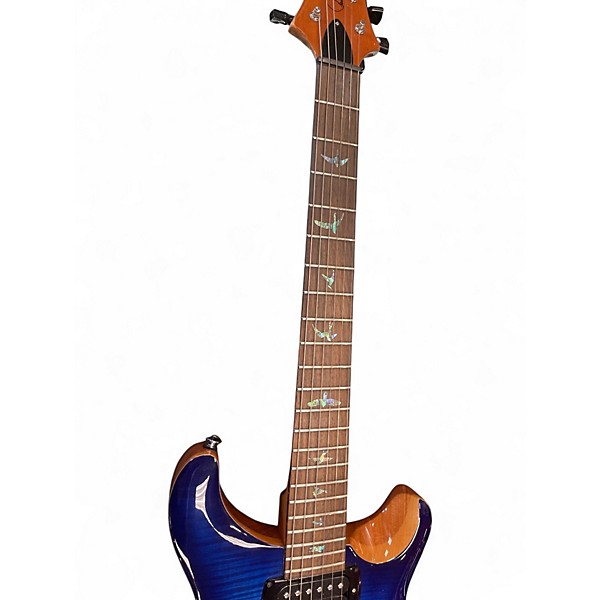 Used PRS SE Custom 24 BLUE Solid Body Electric Guitar