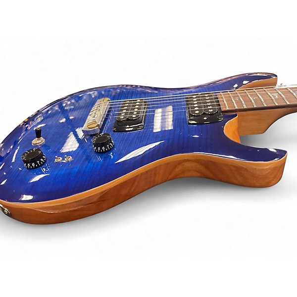 Used PRS SE Custom 24 BLUE Solid Body Electric Guitar