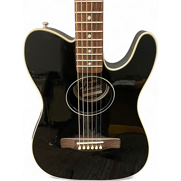 Used Fender Telecoustic Black Acoustic Electric Guitar