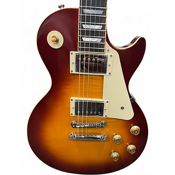 Used Epiphone INSPIRED BY GIBSON CUSTOM 1959 LES PAUL STANDARD DEEP CHERRY BURST Solid Body Electric Guitar