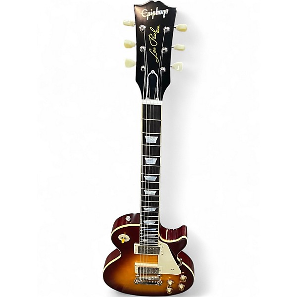 Used Epiphone INSPIRED BY GIBSON CUSTOM 1959 LES PAUL STANDARD DEEP CHERRY BURST Solid Body Electric Guitar