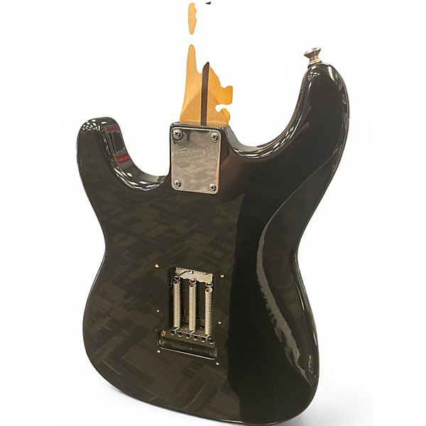 Used Squier Standard Series Stratocaster Black Solid Body Electric Guitar