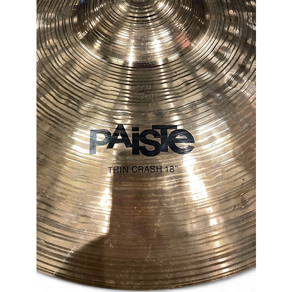 Used Paiste 18in Alpha Thin Crash Cymbal