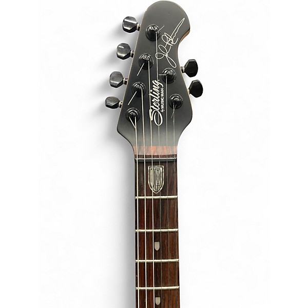 Used Sterling by Music Man jp60 Satin Black Solid Body Electric Guitar