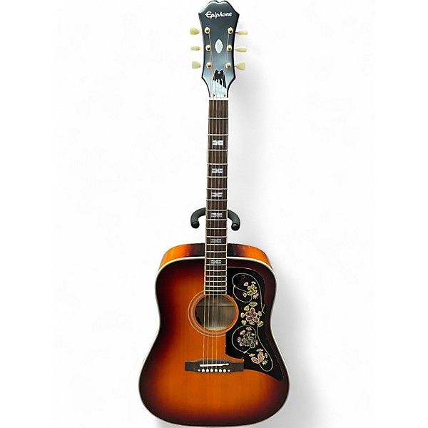 Used 2024 Epiphone FT110 Iced Tea Acoustic Electric Guitar